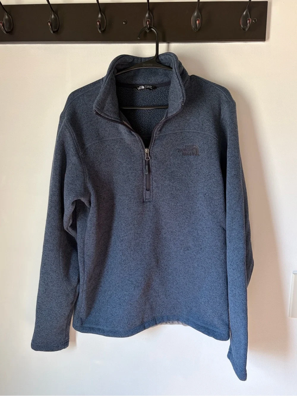 Men’s the north face quarter zip size small blue